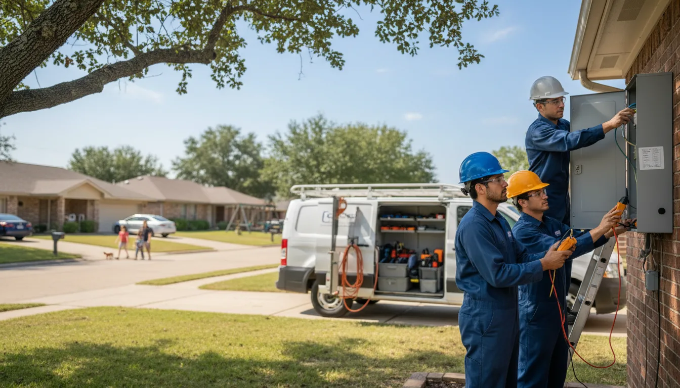 Certified electrician providing emergency electrical services in Castana, IA